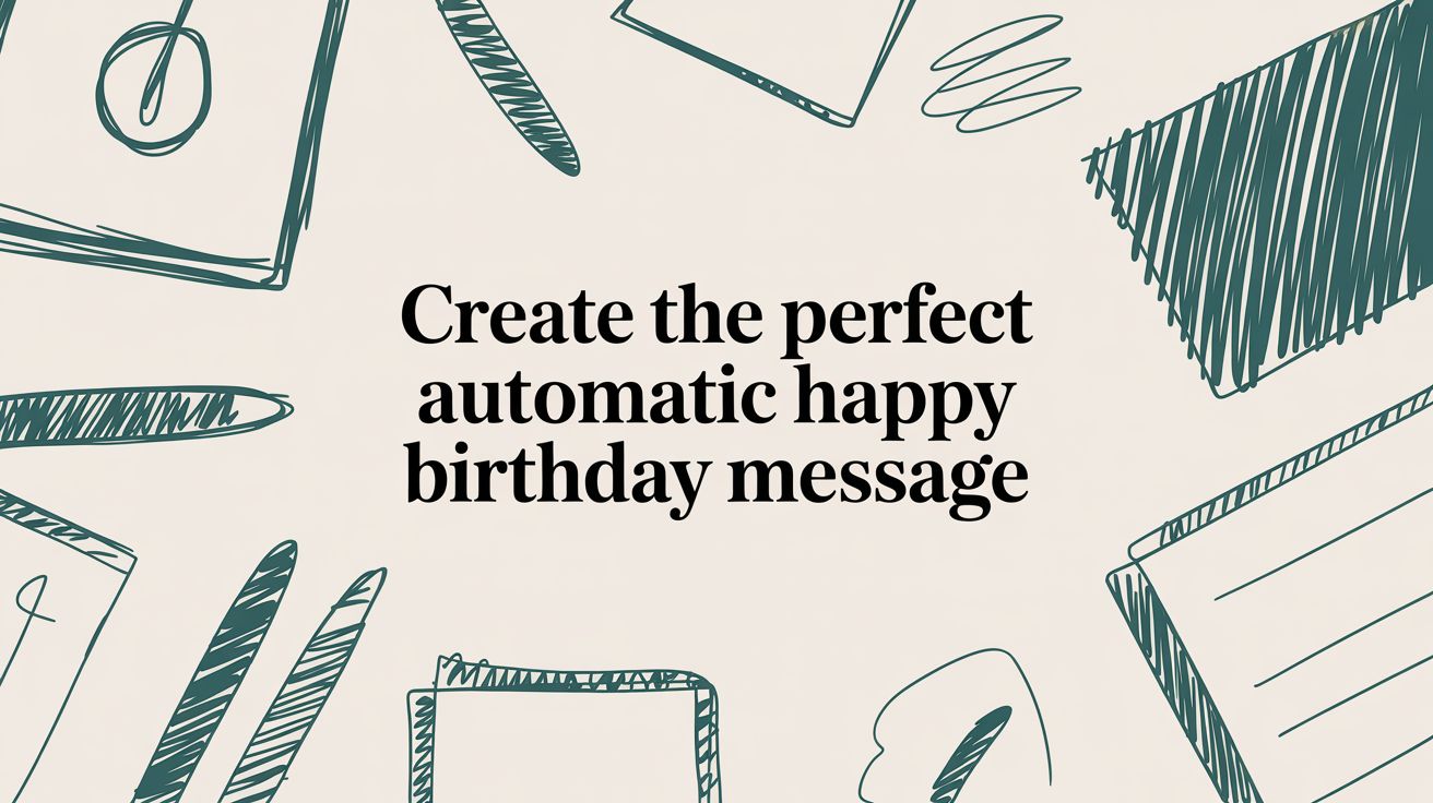 Create the Perfect Automatic Happy Birthday Message