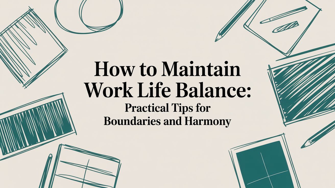 How to Maintain Work Life Balance: Practical Tips for Boundaries and Harmony