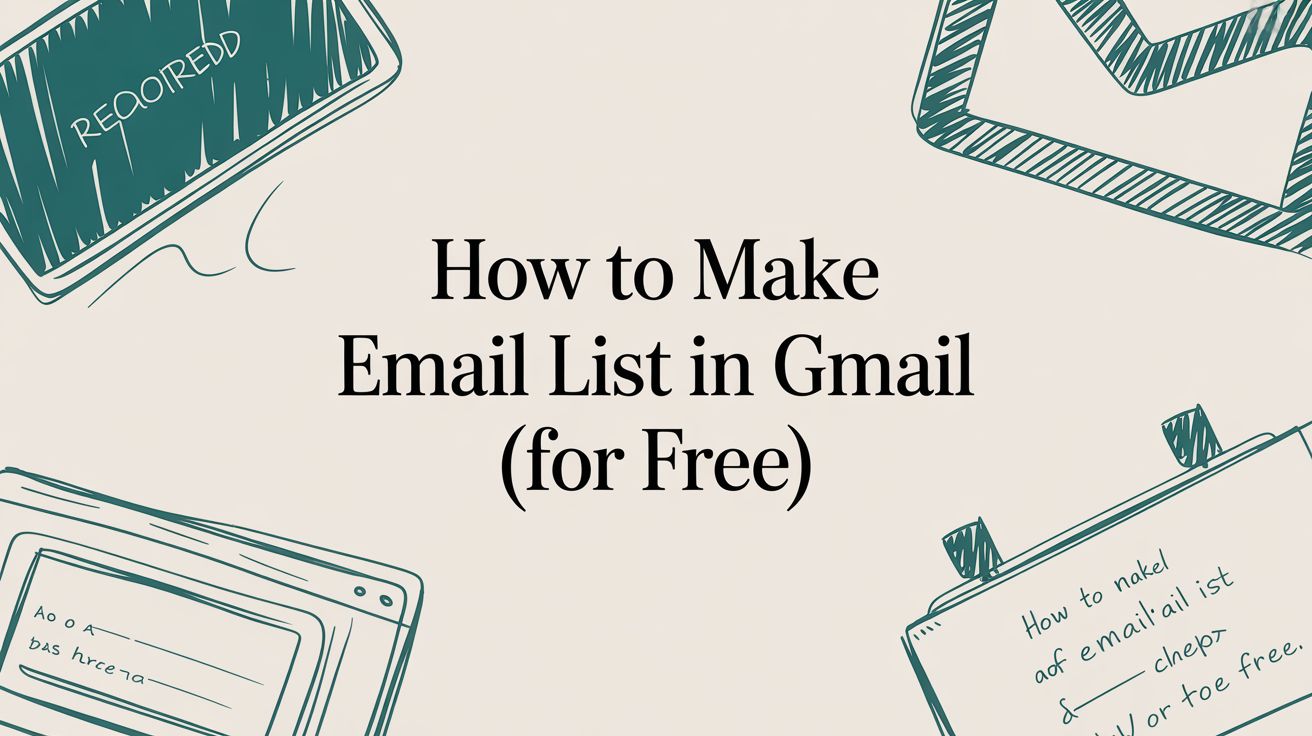 How to Make Email List in Gmail (for Free)
