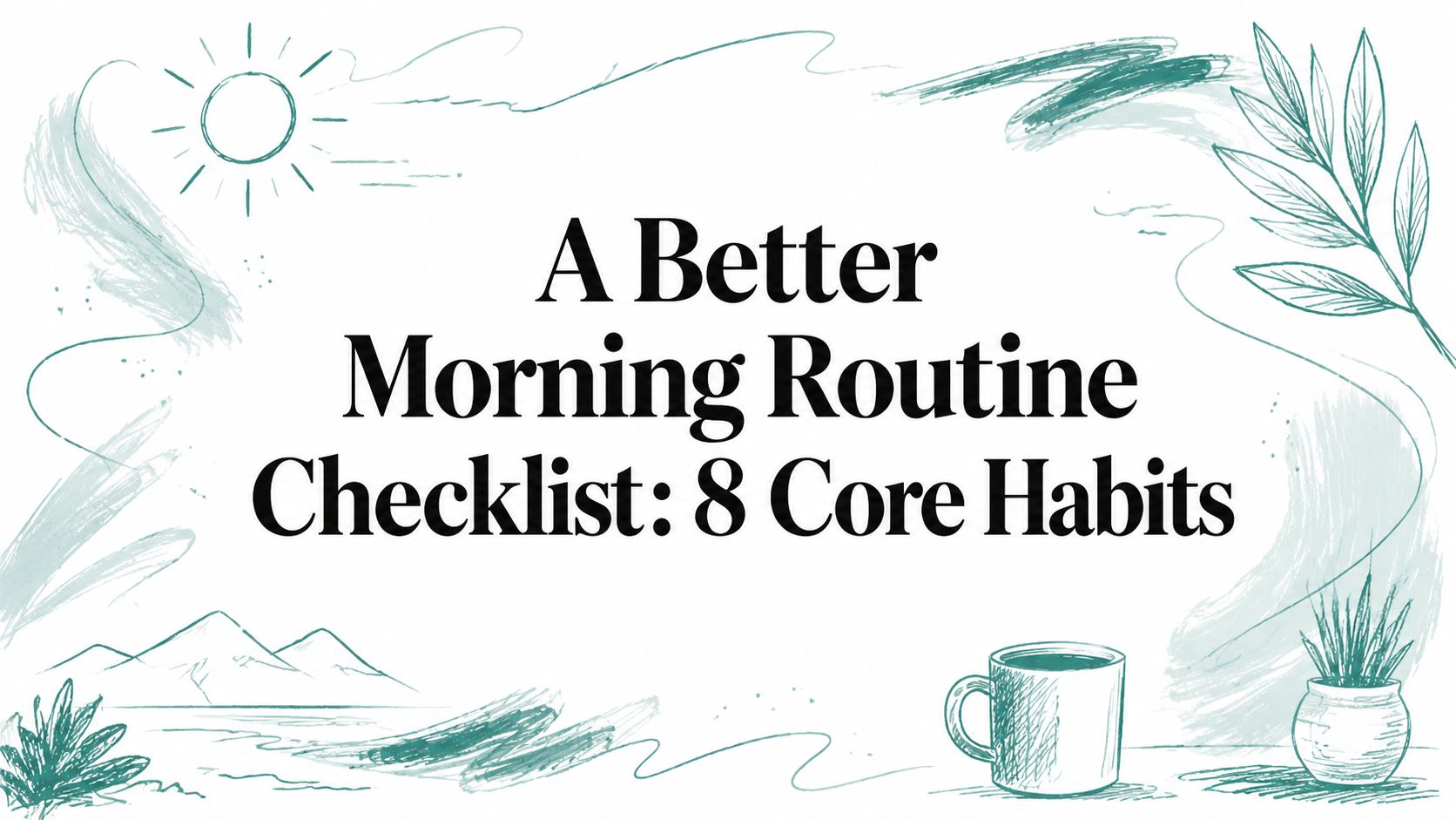 A Better Morning Routine Checklist: 8 Core Habits