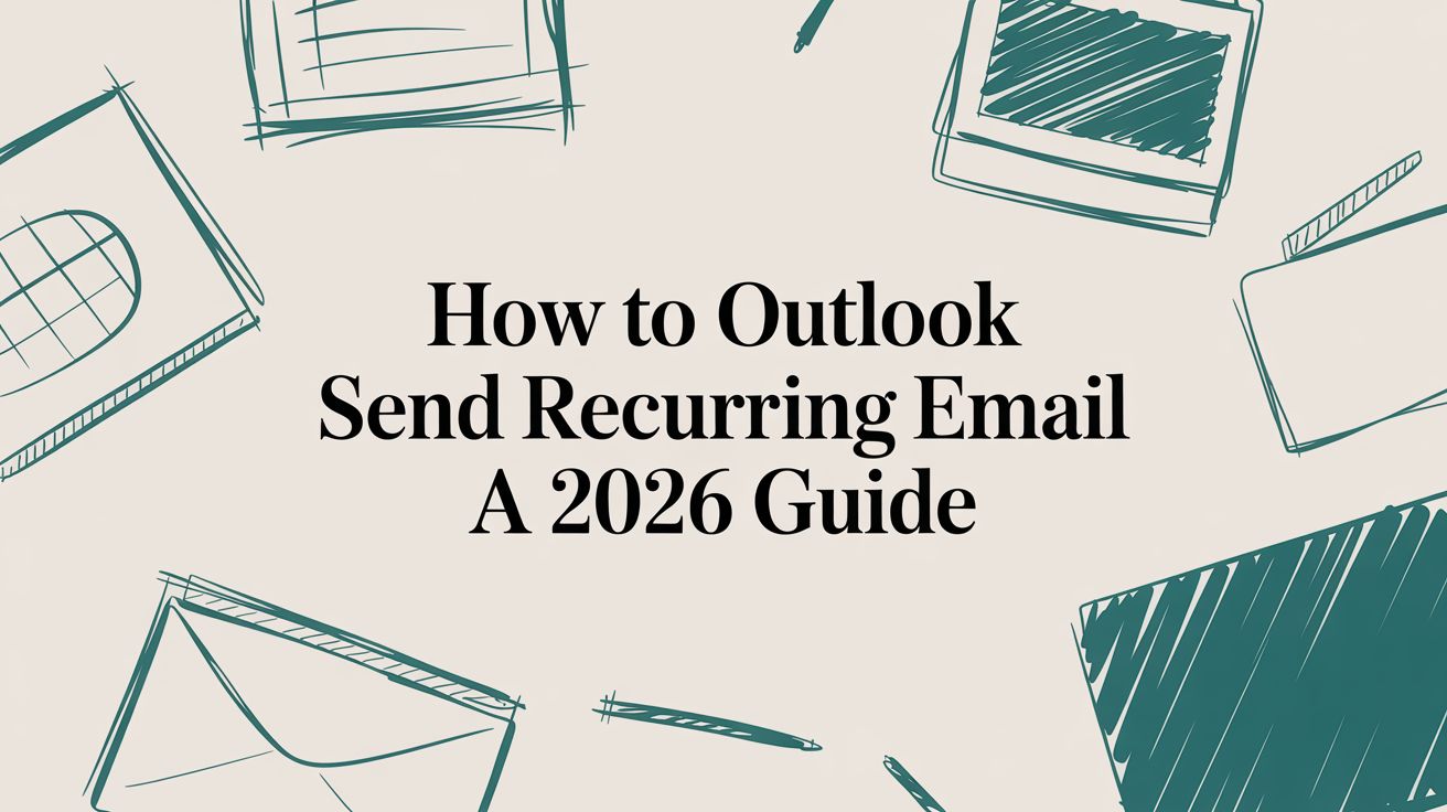 How to Outlook Send Recurring Email A 2026 Guide