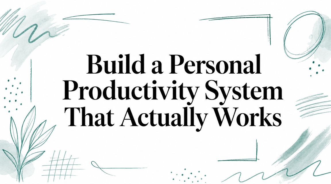Build a Personal Productivity System That Actually Works