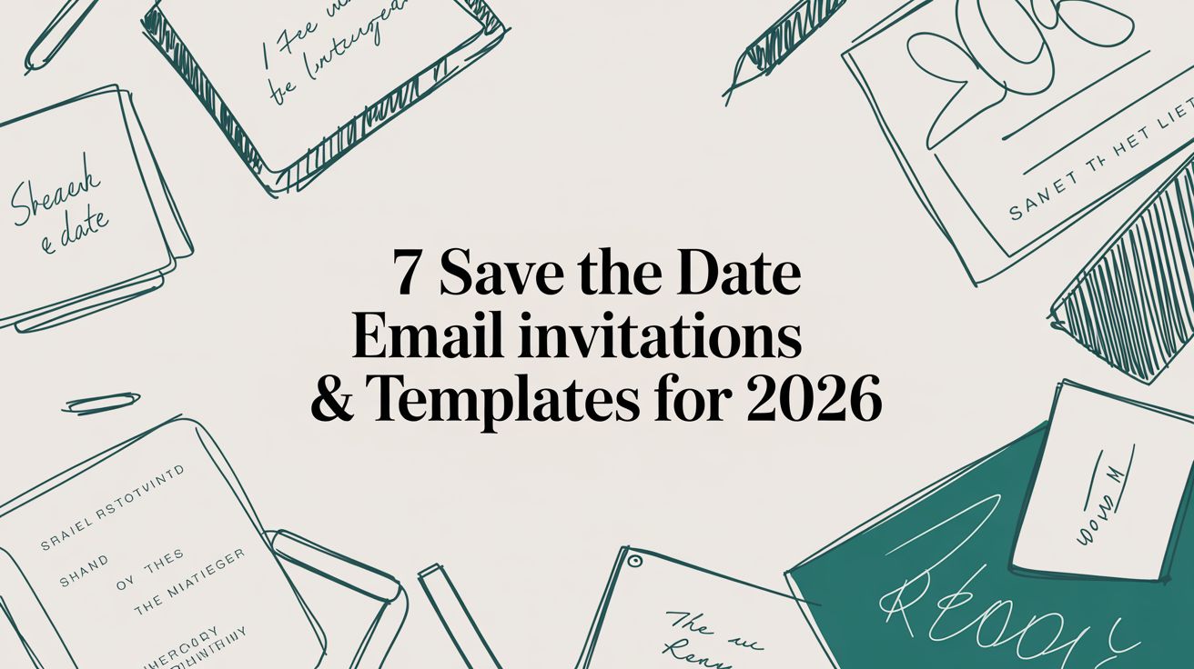 7 Save the Date Email Invitations & Templates for 2026