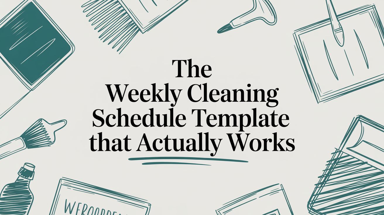 The Weekly Cleaning Schedule Template That Actually Works