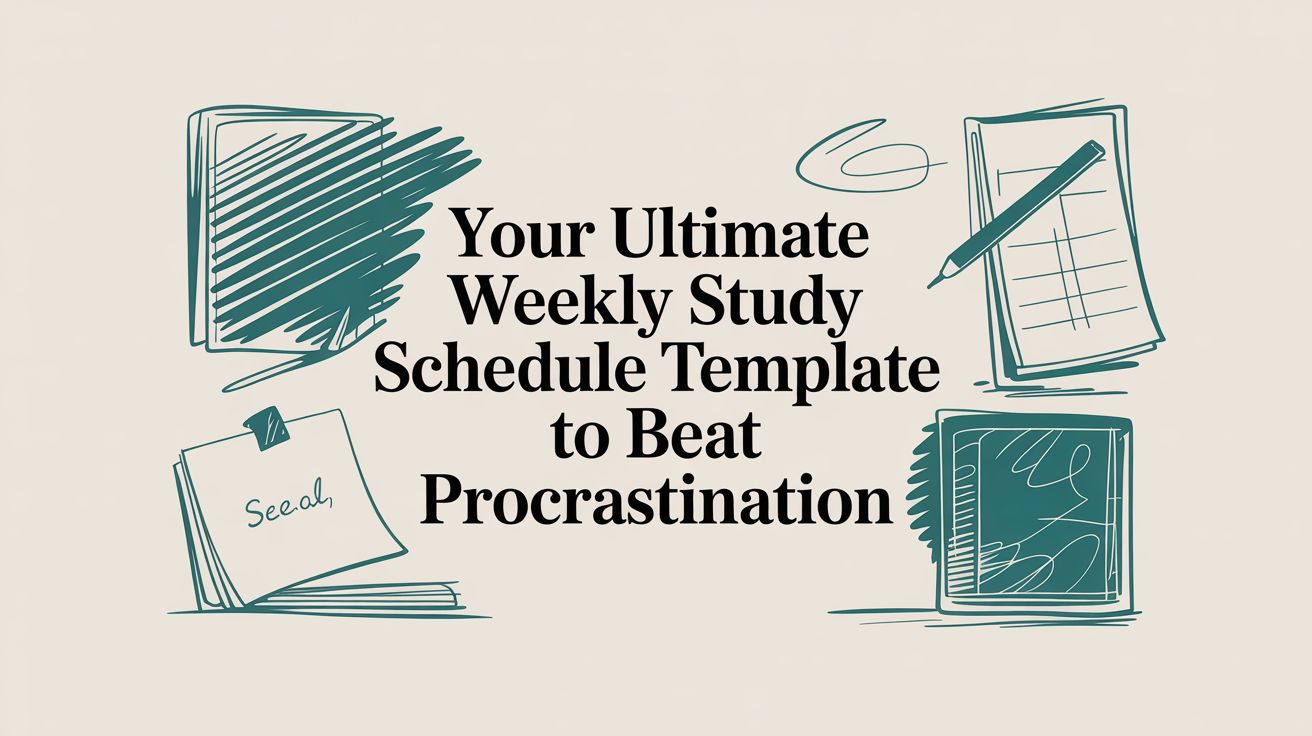 Your Ultimate Weekly Study Schedule Template to Beat Procrastination