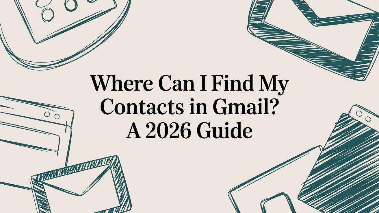 Where Can I Find My Contacts in Gmail? A 2026 Guide