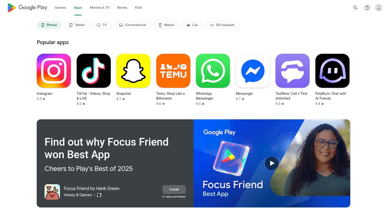 A screenshot of the Google Play Store showcasing habit tracking apps like Habit Tracker and Habitica.